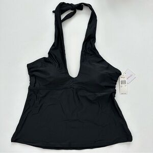 Raisins Curve Black Tankini Top Size 18W Women
